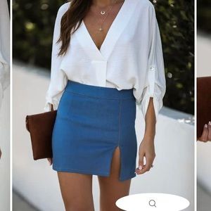 NWOT vici Maddy denim skirt